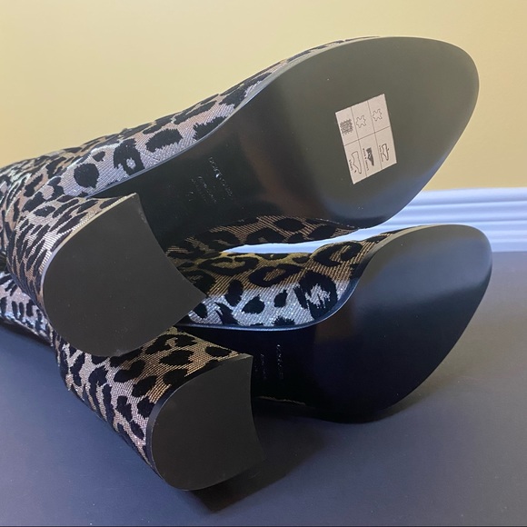 DOLCE & GABBANA Animal Print Grosgrain Trim Boots - Picture 3 of 14